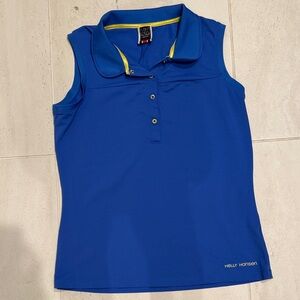 Helly Hansen Royal Blue Sleeveless Polo with Yellow Trim